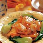 火腿虾粒扒豆腐